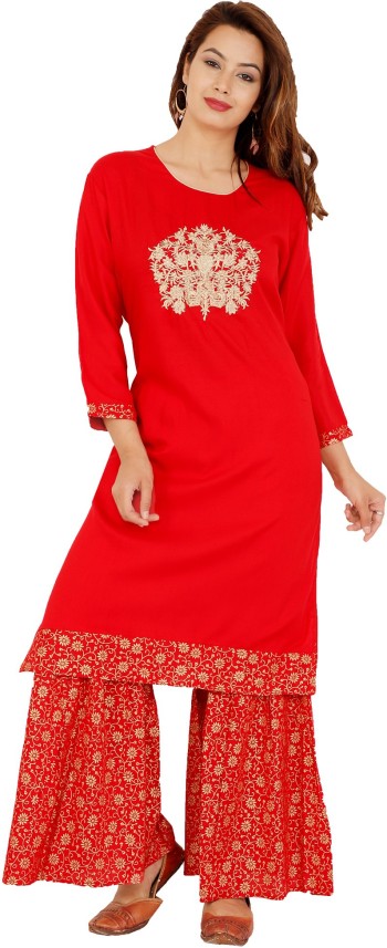 kurti sharara set flipkart