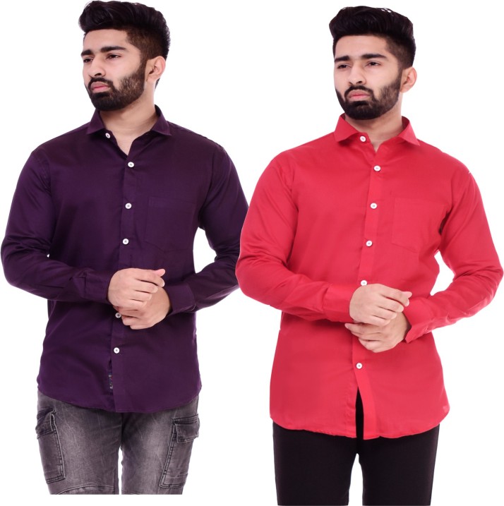 red shirt mens outfit