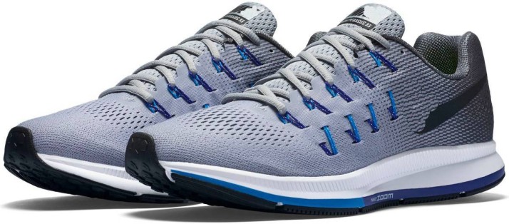Air Zoom Pegasus 33 Grey Running Shoes 