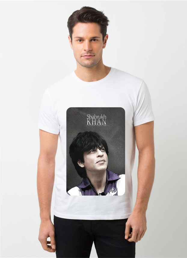 HamsaMART Printed Men Round Neck White 