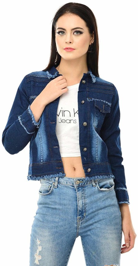 jeans coat for ladies flipkart