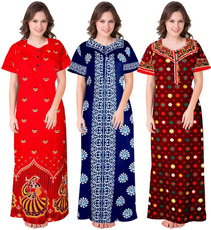 cotton nighties in flipkart