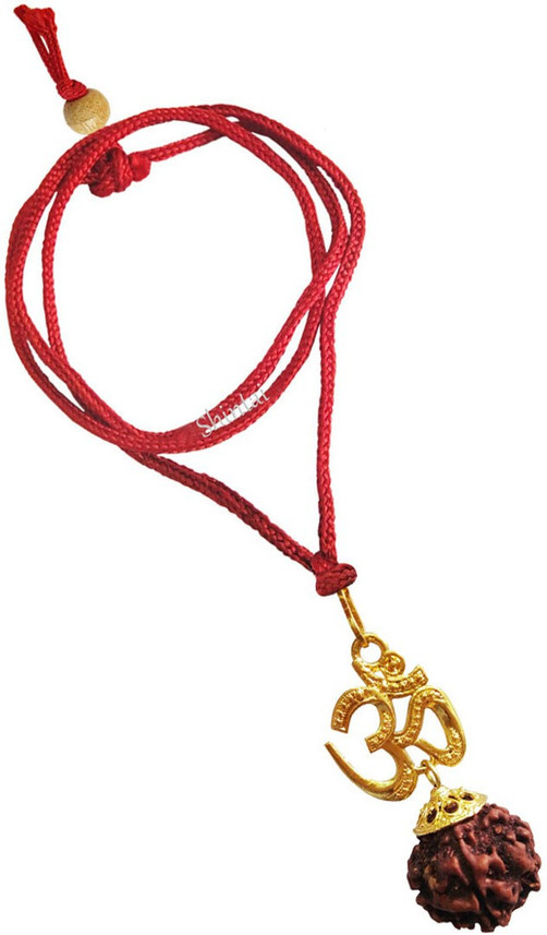 Divastri Om Rudraksha Pendant with Rope 