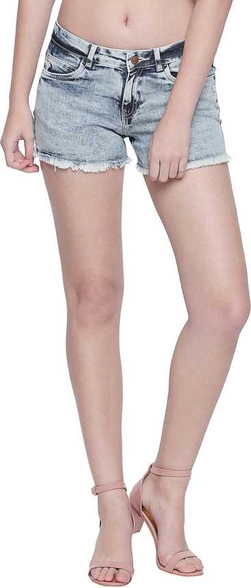 Freakins Solid Women Denim Blue Denim Shorts Buy Freakins Solid Women Denim Blue Denim Shorts Online At Best Prices In India Flipkart Com