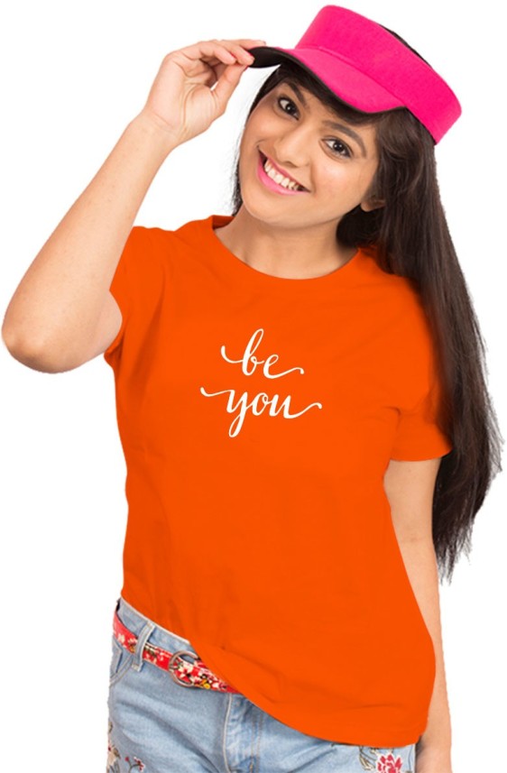 orange t shirt for women