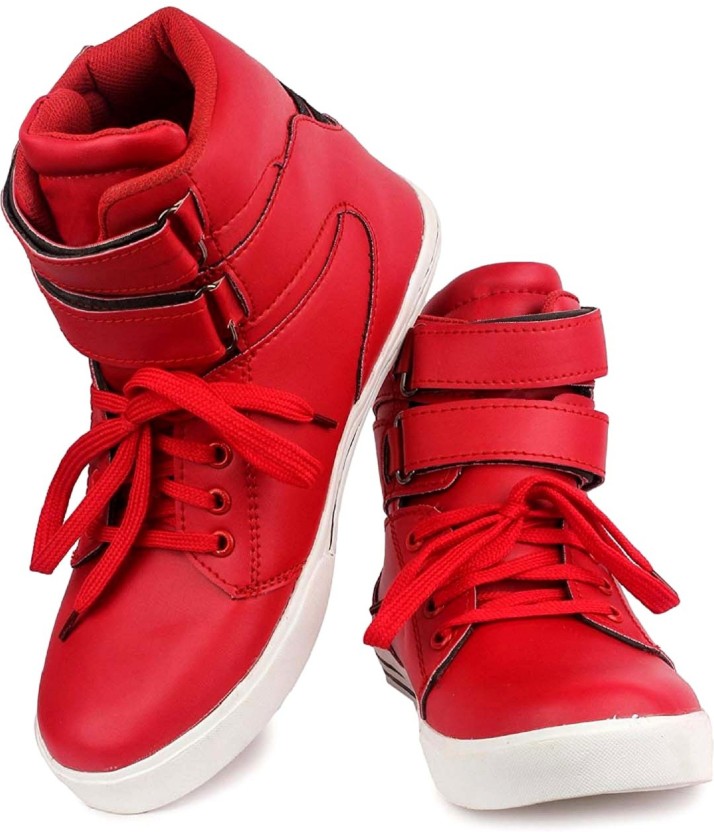 red color shoes for mens