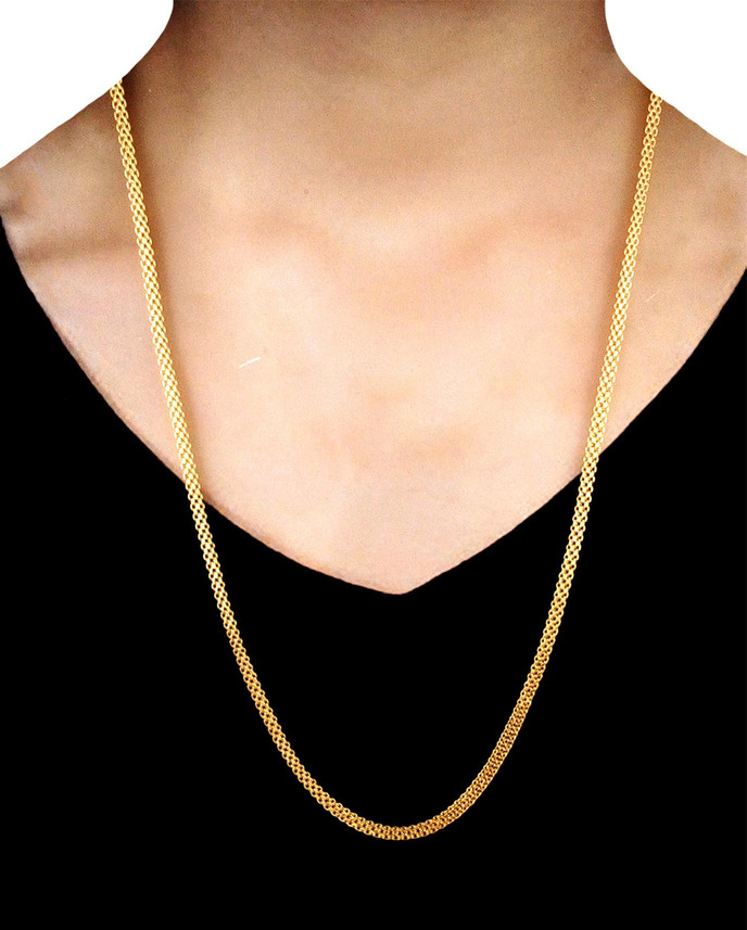 manohar One Gram Gold Plated Chain 