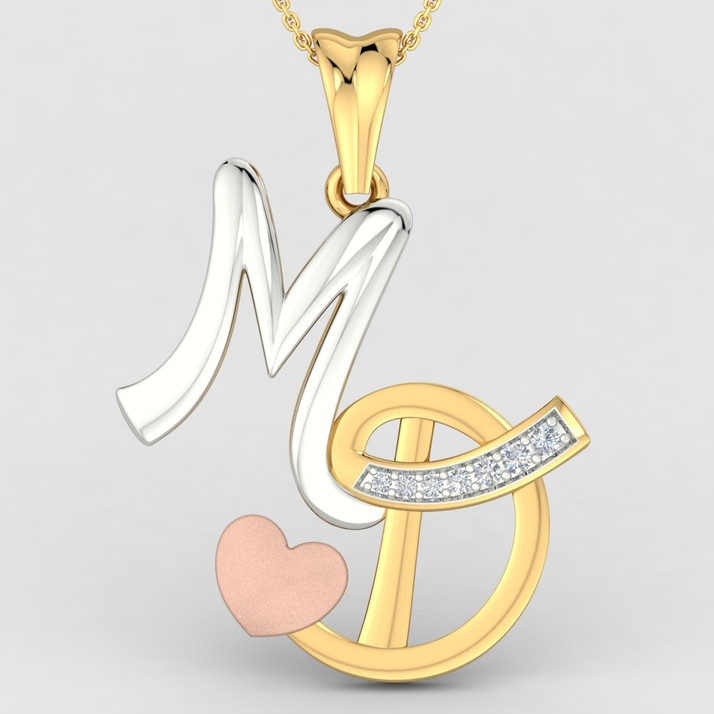 ShipJewel M \u0026 D Pendant-18KT Gold 18kt 