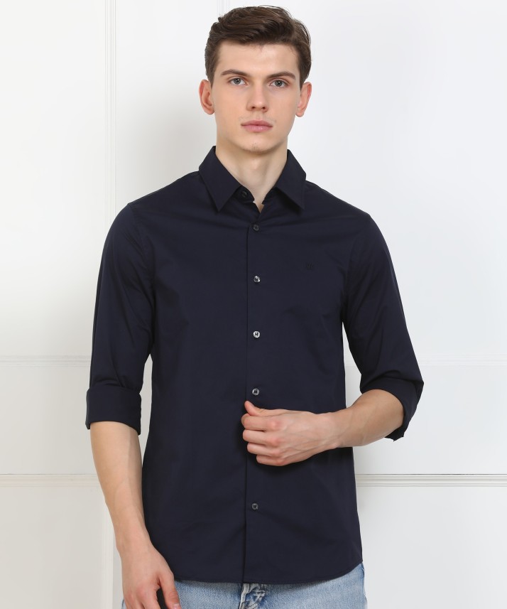 calvin klein navy blue shirt