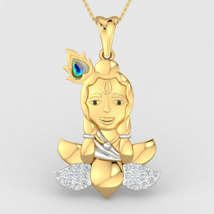 ShipJewel Bal Gopal Pendant-18KT Gold 