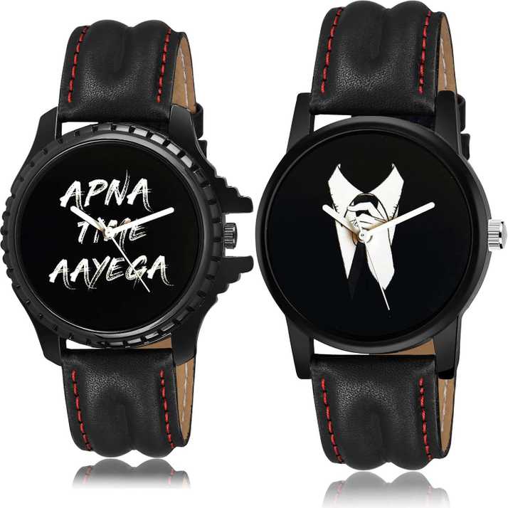 Groot Brand New Style Apna Time Aayega And Professional Blazer Black Color Boys And Men Watch B409 B734 Combo Of 2 Combo Watch Analog Watch For Boys Buy Groot Brand