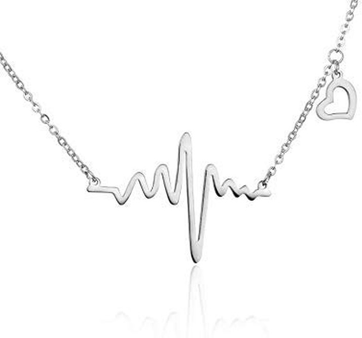 Elegance Heartbeat Necklace Silver 999 