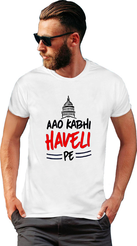 aao kabhi haveli pe t shirt flipkart