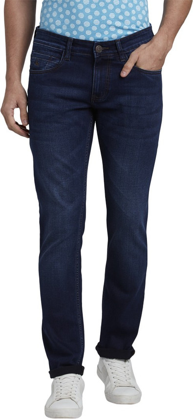 PARX Tapered Fit Men Dark Blue Jeans 
