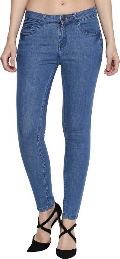 Freakins Skinny Women Blue Jeans Buy Freakins Skinny Women Blue Jeans Online At Best Prices In India Flipkart Com