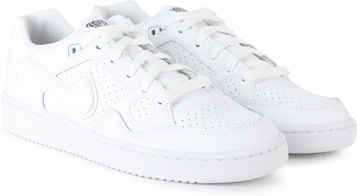 white lace nike sneakers