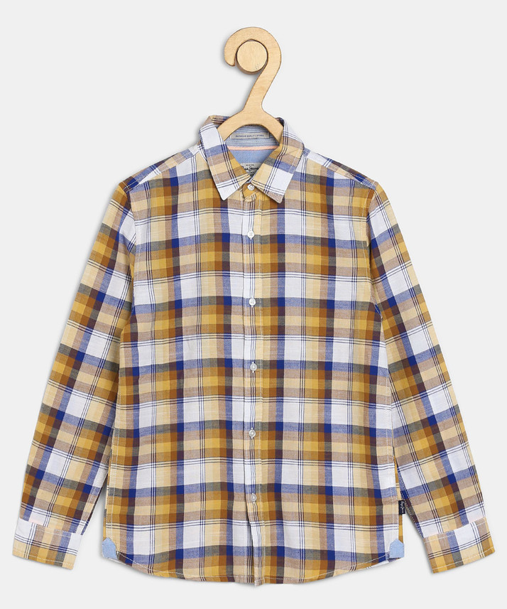 yellow checkered jeans