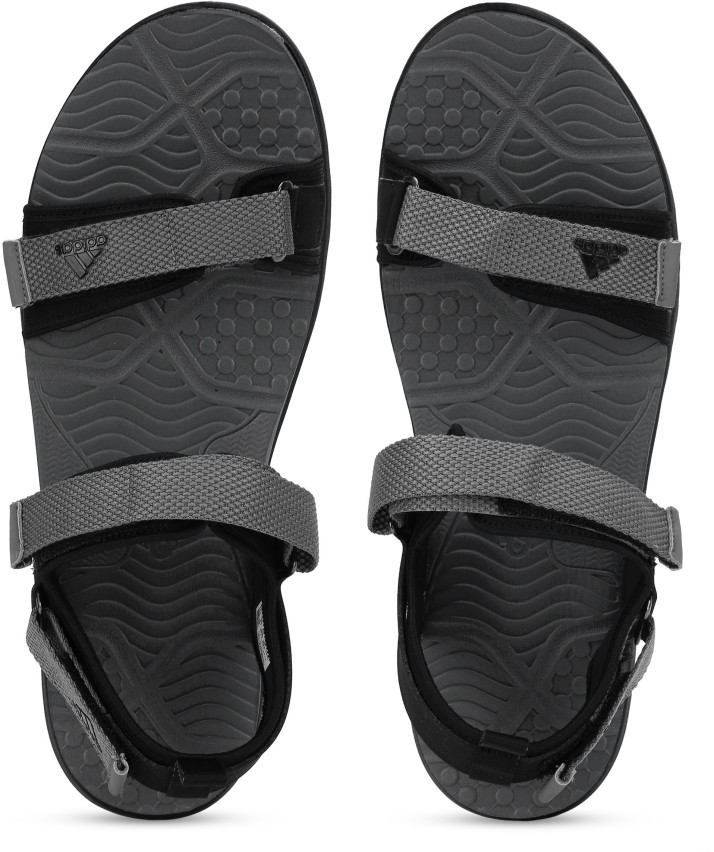 adidas grey flip flops