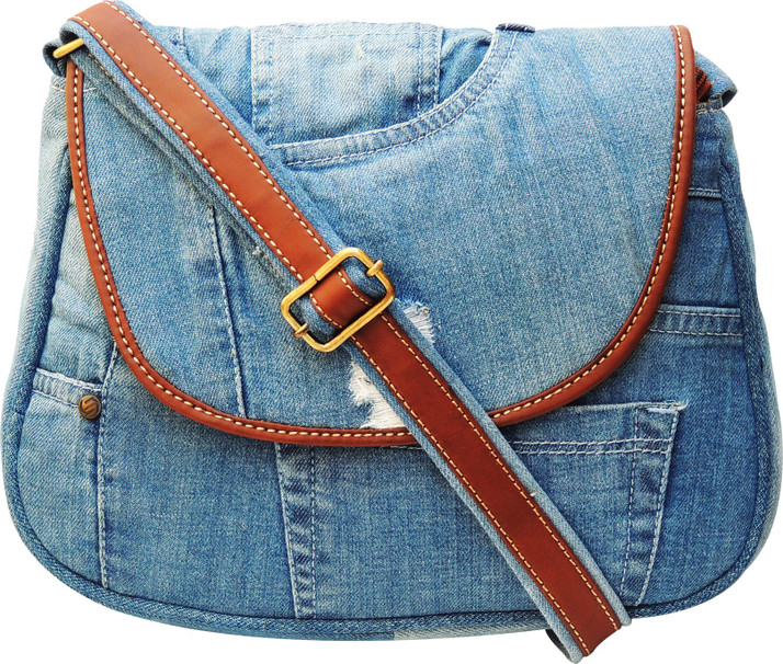 denim sling bag