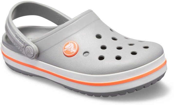 crocs grey orange