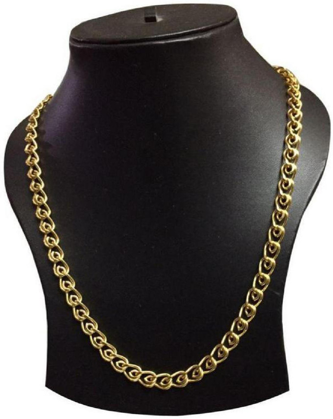 Gram Ring Jalebi Gold Plated Chain 