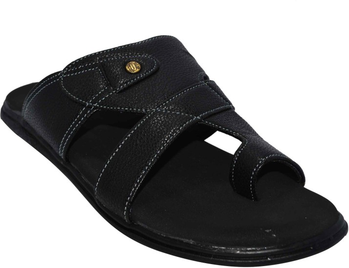 Ajanta Men Black Sandals - Buy Ajanta 