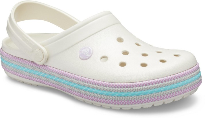 crocs crocband off white