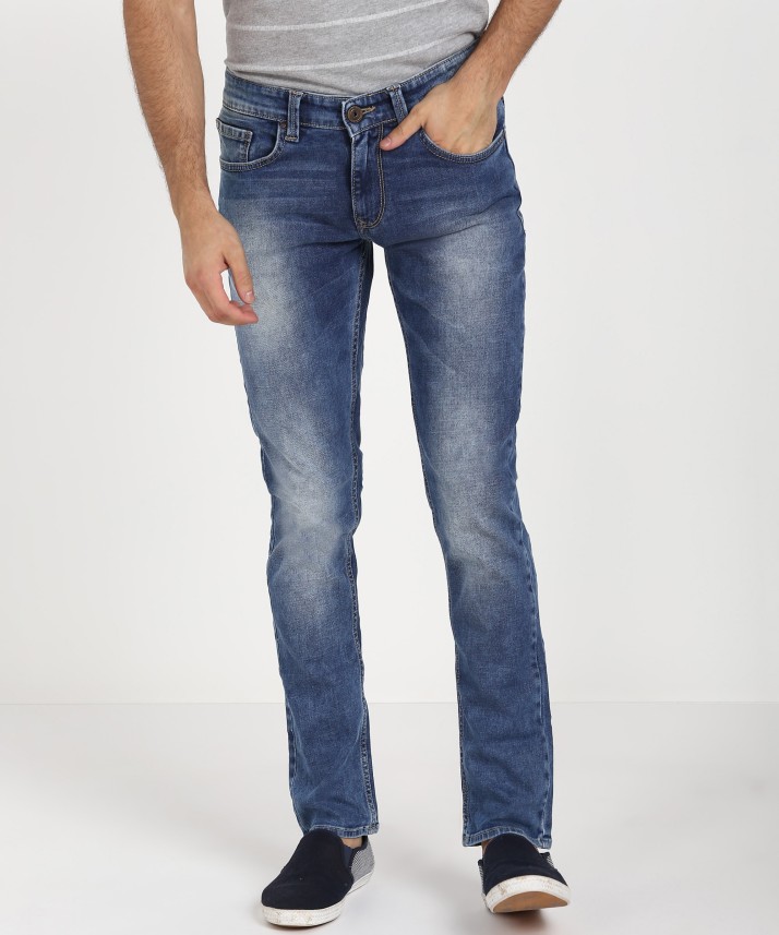spykar skinny men's blue jeans