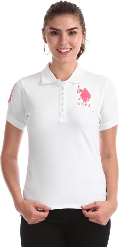us polo white t shirts women's