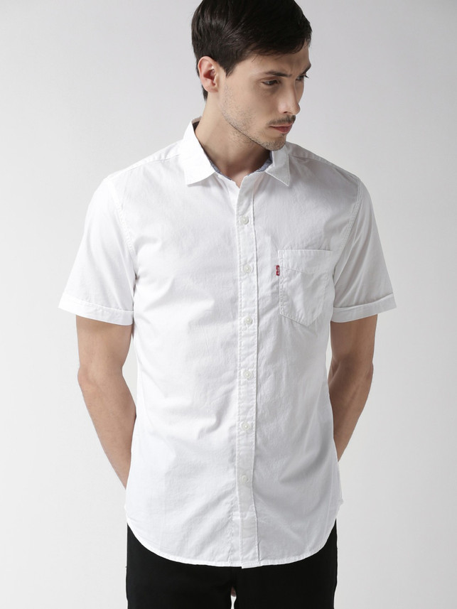 Buy LEVI'S Men Solid Casual White Shirt 