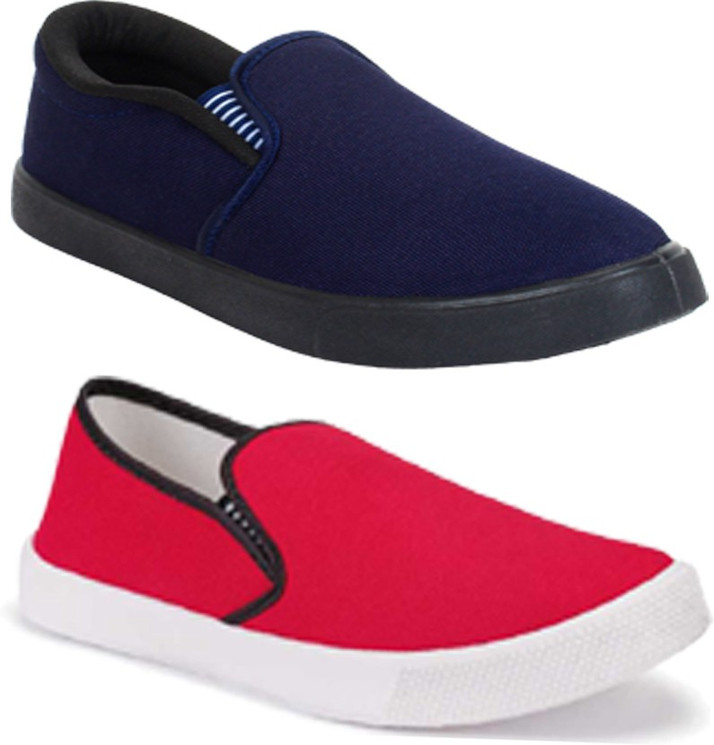 multicolor slip on shoes