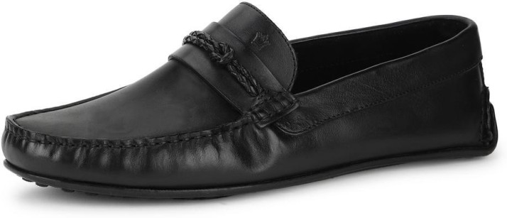 louis philippe black loafers
