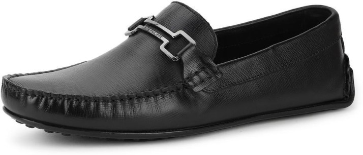 louis philippe black loafers