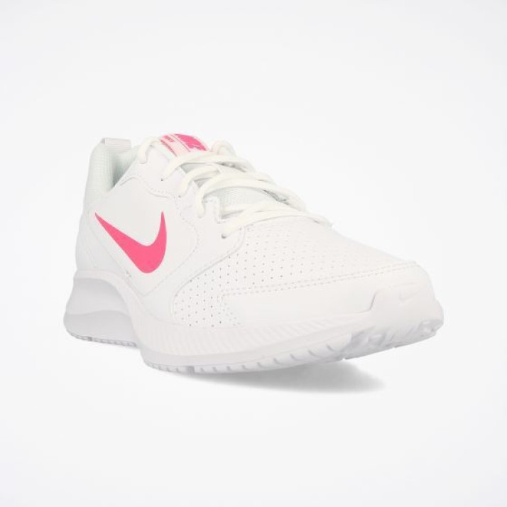 pink and white nike running shoes