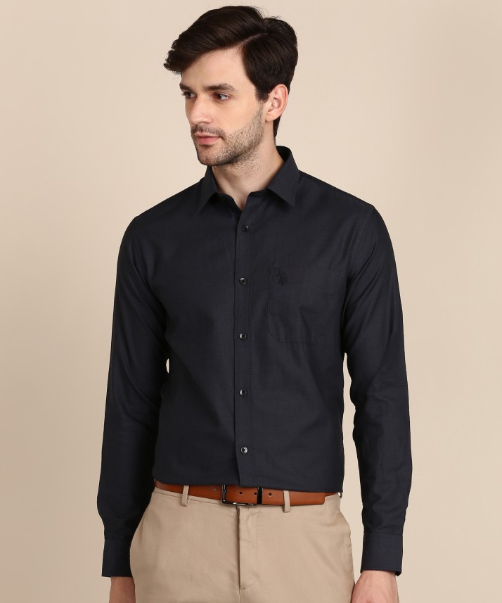 black formal shirt design