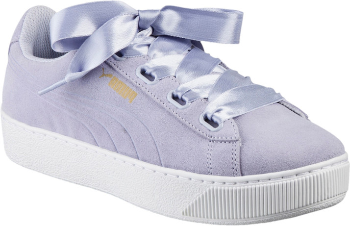 puma purple ribbon shoes
