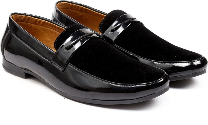 pu leather loafers