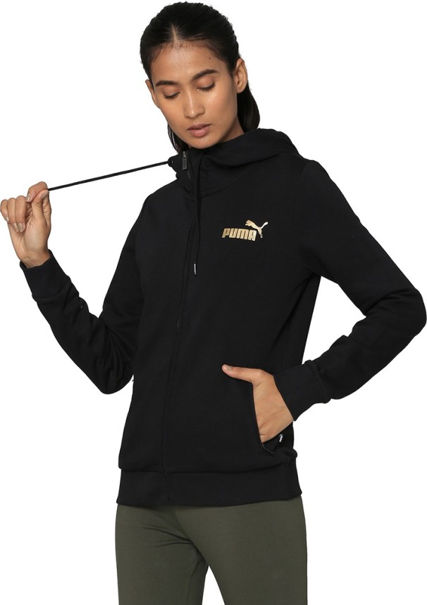 puma full sleeve self design women jacket