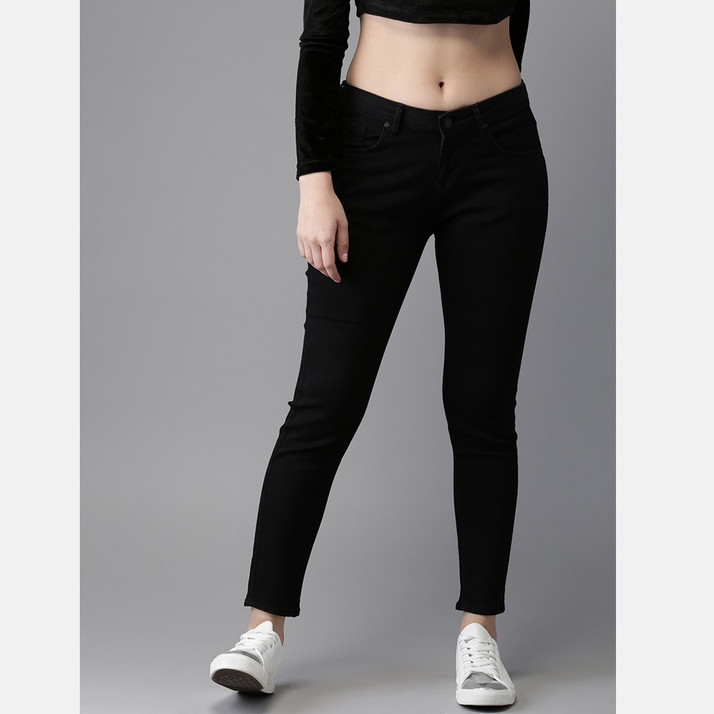 MOODY Slim Women Black Jeans - Buy 