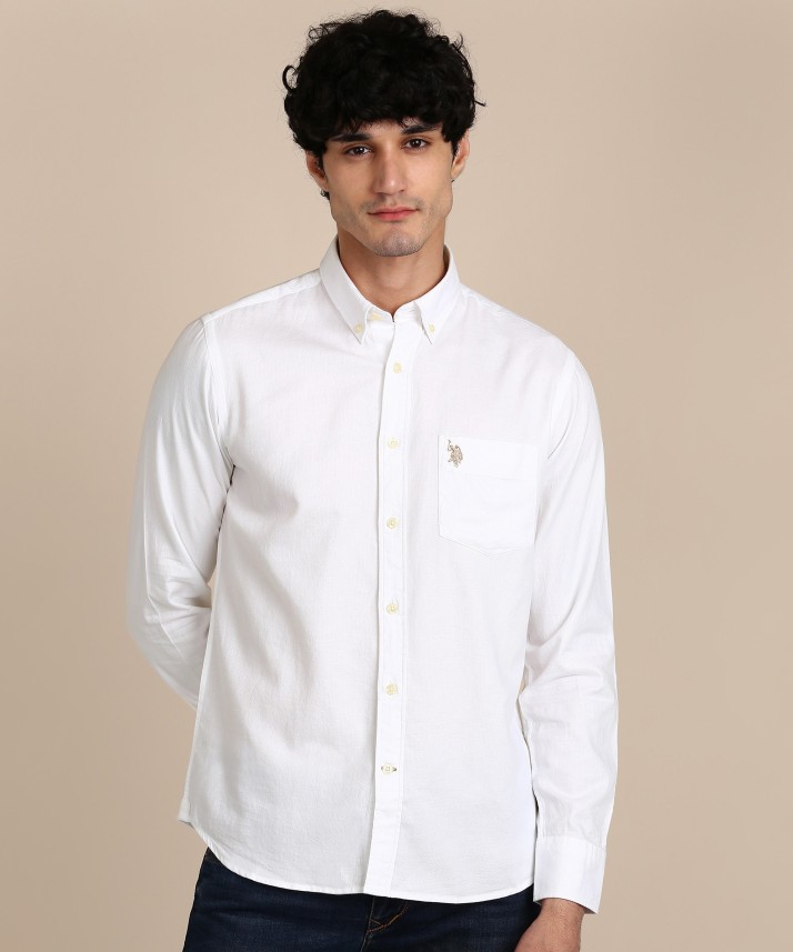 us polo assn white shirt