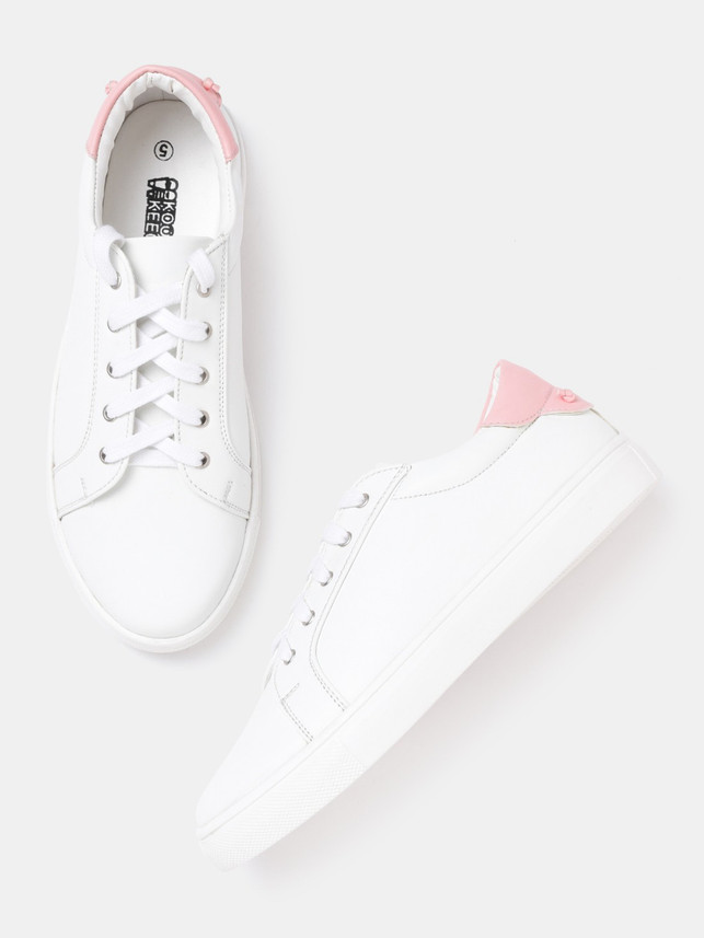 kook n keech white sneakers