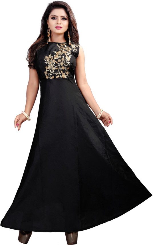 black gown flipkart