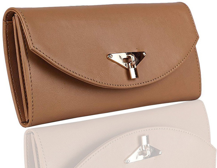 light brown clutch
