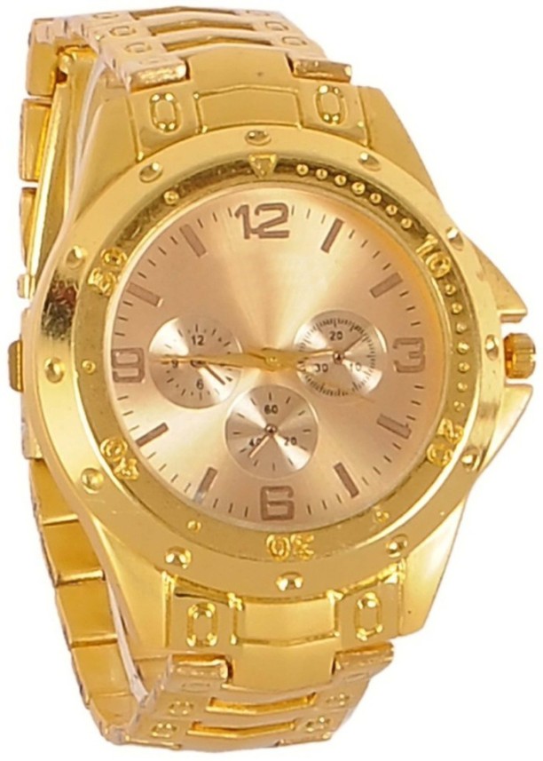 golden colour watch price