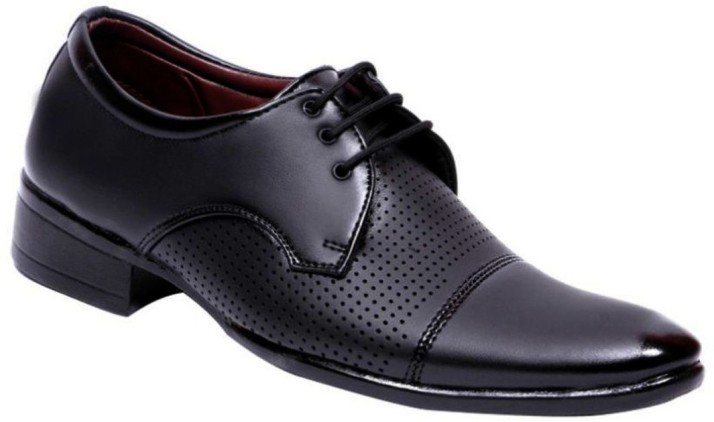 flipkart men's black formal shoes