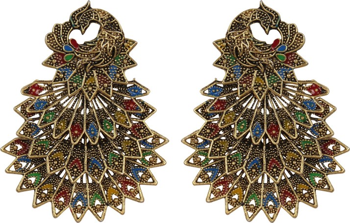 Peacock Dangle Earrings