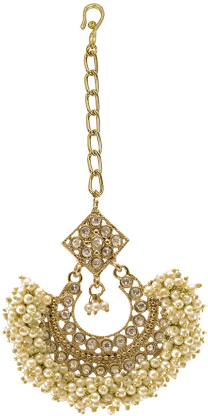 earrings with maang tikka flipkart