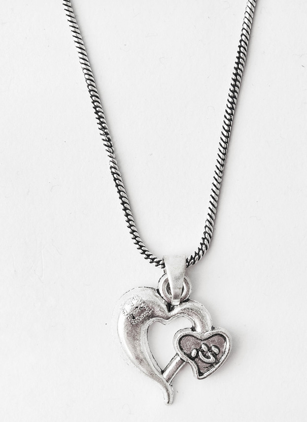 Oxidized Silver Chain set 
