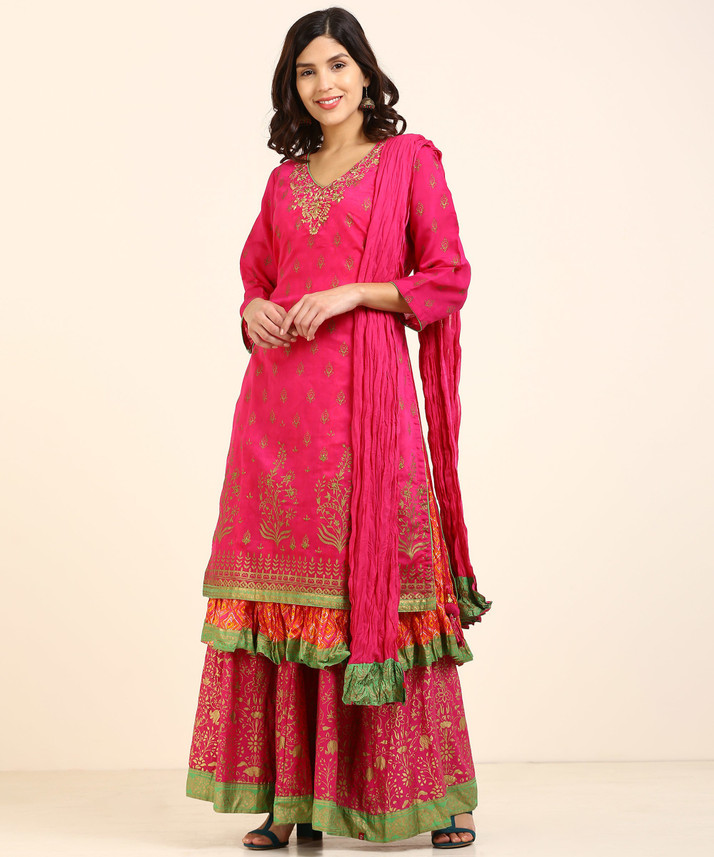Biba skirt kurta set clearance