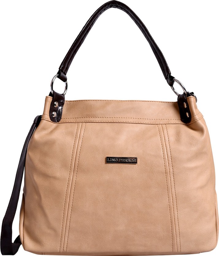 lino perros beige handbag